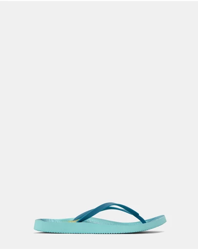 Vionic - Noosa Print Toe Post Sandal - Peacock Blue