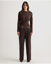 Decjuba - Tahlia Cinched Long Sleeve Top