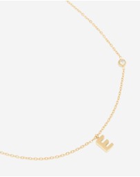 Lovisa - Waterproof Gold Plated Stainless Steel Letter E Dainty Pendant Necklace