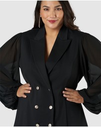 Pink Dusk by Curve Project - Good Luvin Tuxedo Dress