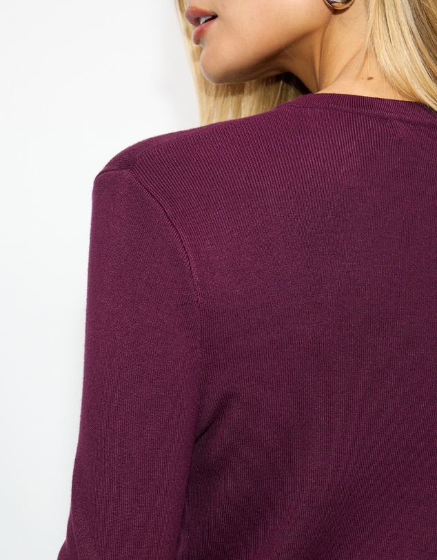 Dazie - Uma Keyhole Detail Knitted Top