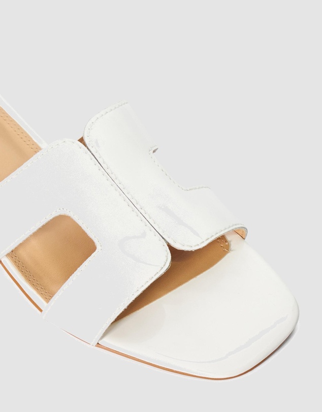 Dune London - Loupe - White Patent