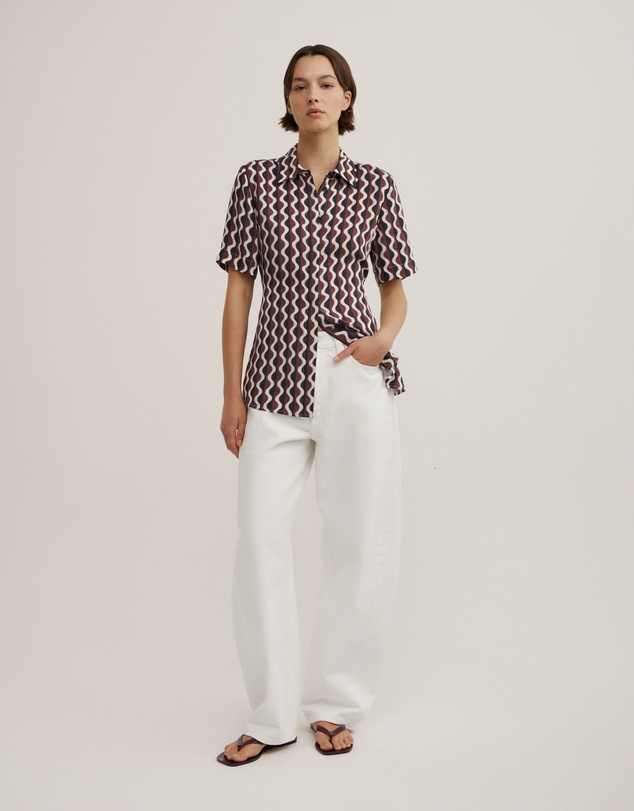 Witchery - Cupro Tie Waist Shirt