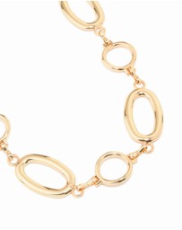 Lovisa - Gold Large Oval & Circle Belt