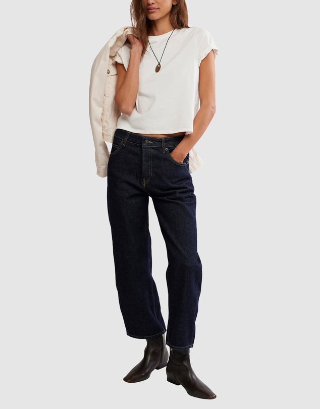 Free People - Deep Trance Dropped Boyfriend Jeans