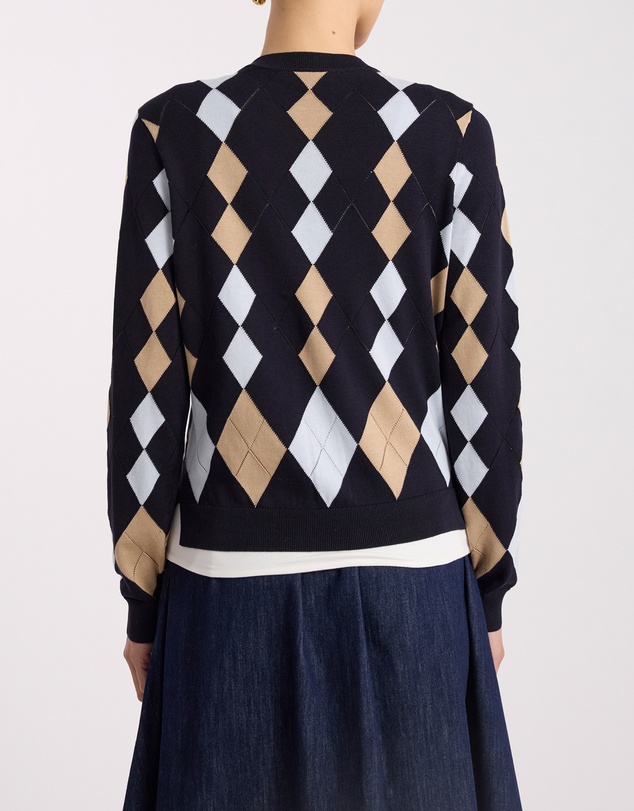 David Lawrence - Huntley Cotton Argyle Cardigan