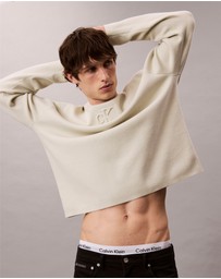 Calvin Klein Jeans - Embossed Monogram Logo Relaxed Sweater