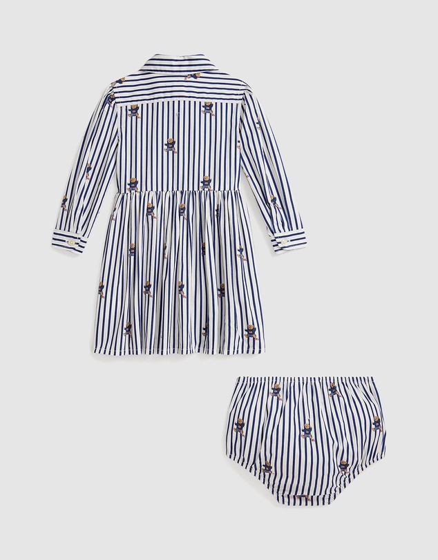 Polo Ralph Lauren - Polo Bear Cotton Shirtdress & Bloomers - Babies