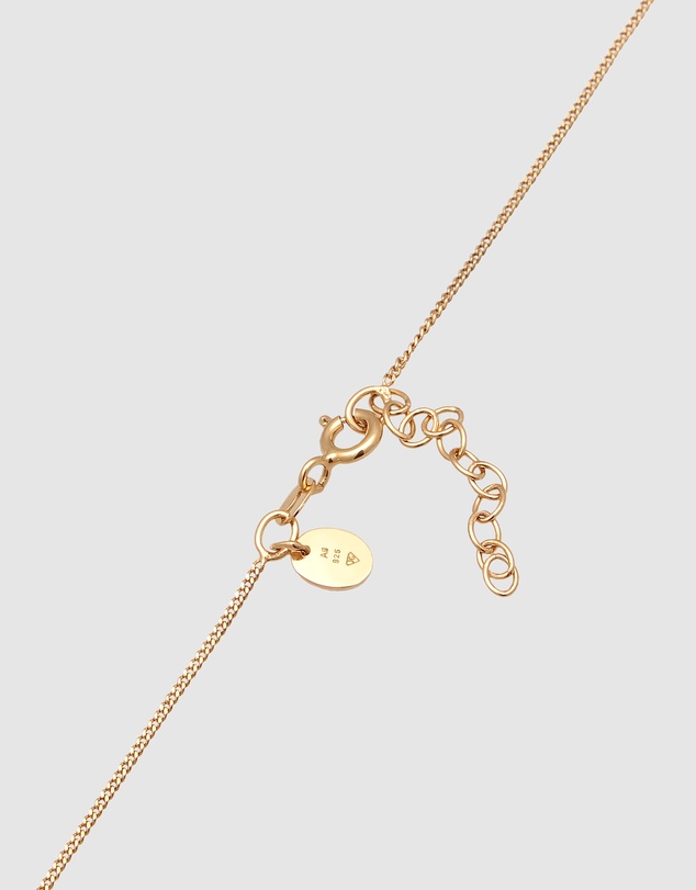 Elli Jewelry - Jewelry Set Moonstone Circle 925 Sterling Silver Gold-Plated