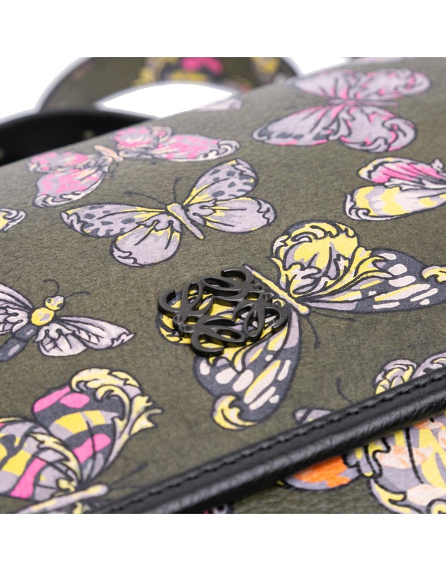 Pre-Loved by Azura Reborn - Pre-Loved Tales of Spain Butterfly Printed Leather Anagram Crossbody
