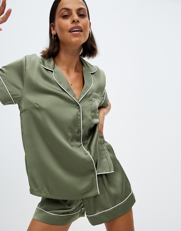 Atmos&Here - Lilah Short Satin PJ Set