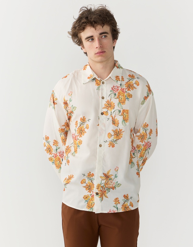 Justin Cassin - Aura Floral Open Sleeve Shirt