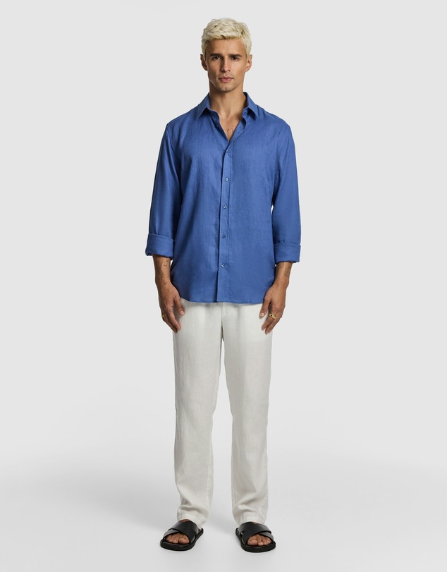 yd. - West Hampton Pure Linen Shirt