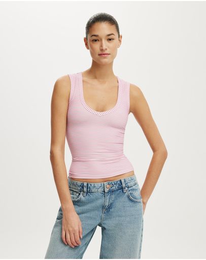 BRIANNA STRIPE BABYDOLLPINK BERRY
