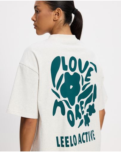 Oatmeal & Green Print