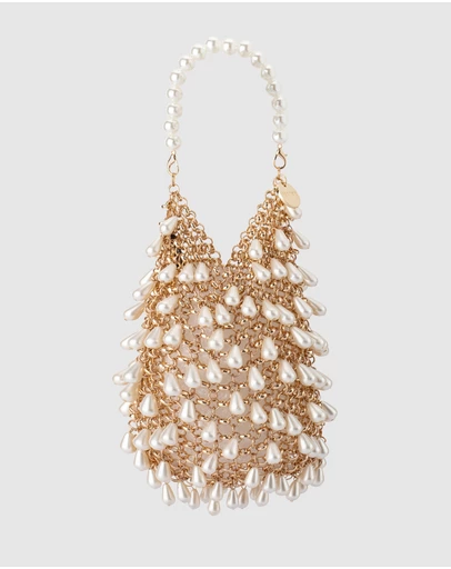 Olga Berg - Jaden Pearl Chainmail Bag