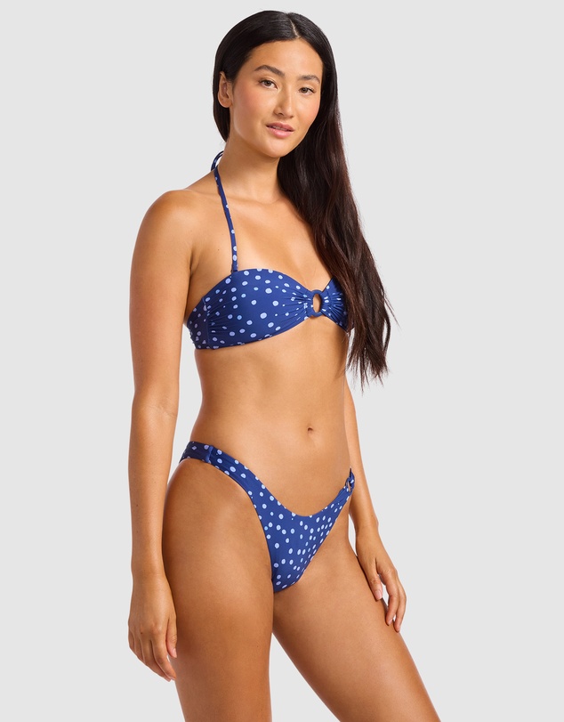 Seafolly - Dolce Dot Ring Front Bandeau Bikini Top