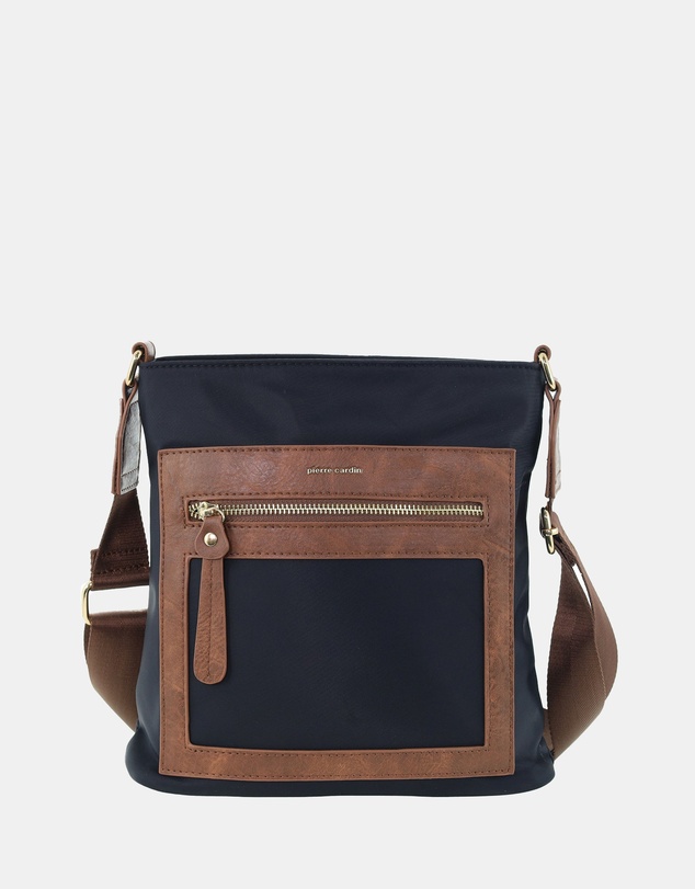 Pierre Cardin - Pierre Cardin RFID Lightweight Nylon Crossbody Bag