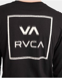 RVCA - Mens Big RVCA Glitch Long Sleeve T-Shirt