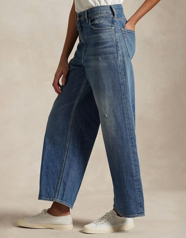 Polo Ralph Lauren - High-Rise Wide-Leg Crop Jeans