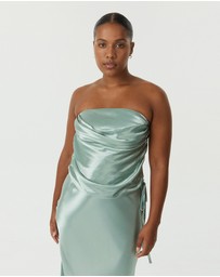 Third Form - Satin Drape Bustier