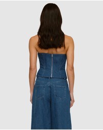 The Wolf Gang - Wynn Denim Bustier