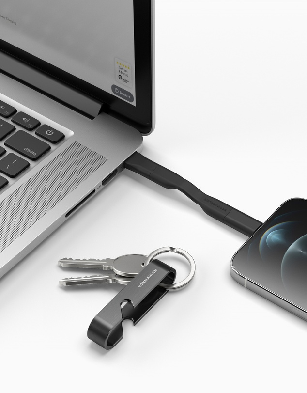 Vonmahlen - HIGH SIX - All In One Compact Keychain Universal Charging Cable