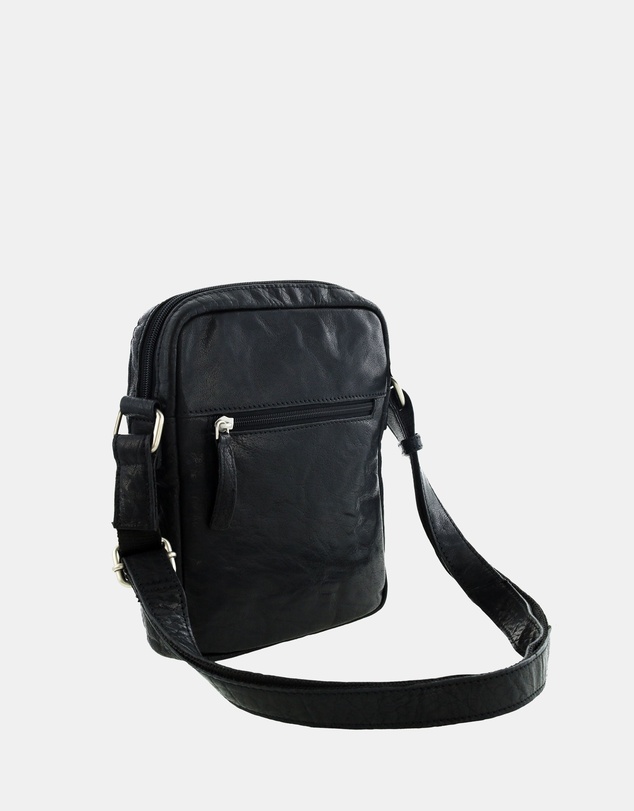Pierre Cardin - Pierre Cardin Rustic Leather Cross Body/Tablet Bag