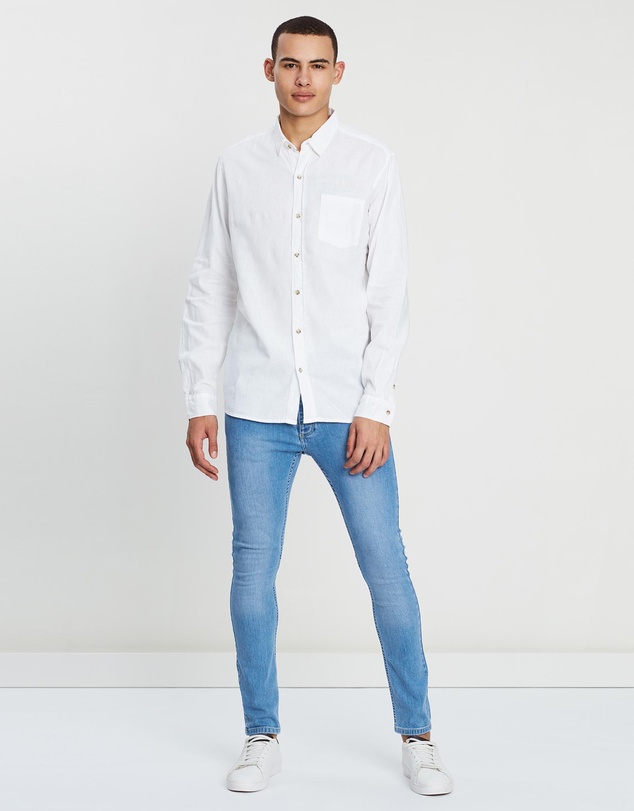 Silent Theory - Breeze Linen Long Sleeve Shirt