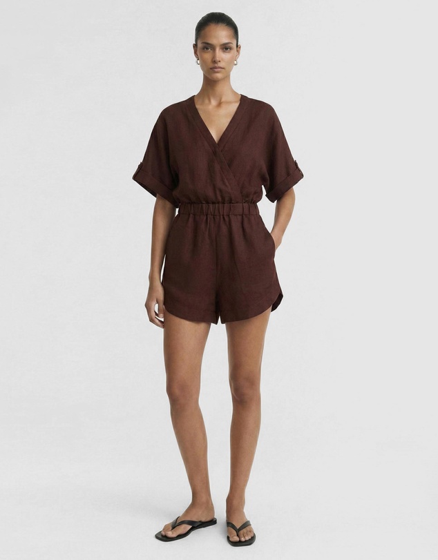 Staple the Label - Rhodes Wrap Playsuit