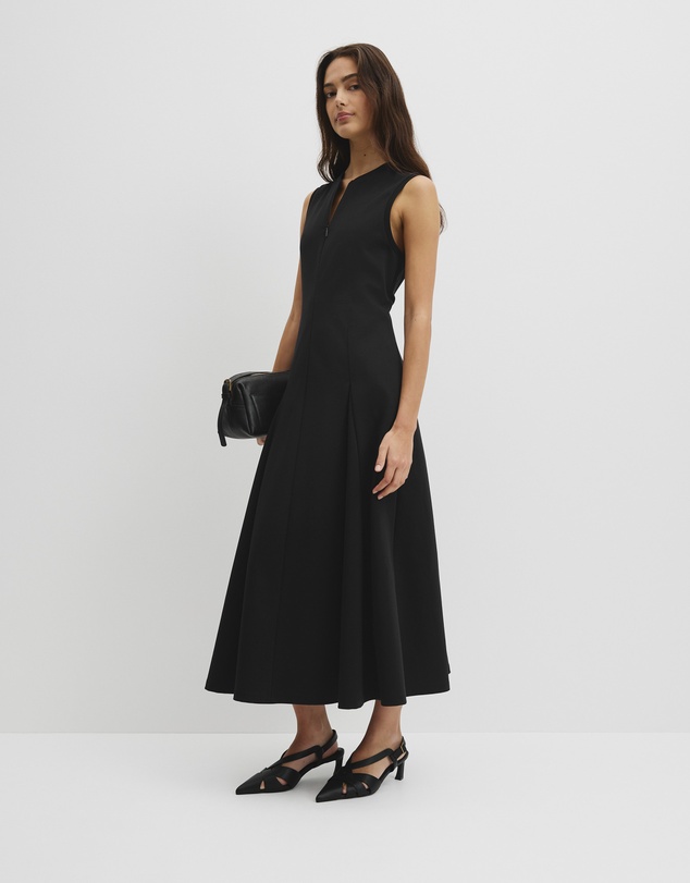 Country Road - Panel Zip Neck Ponte Dress