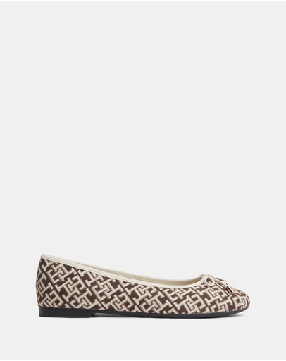 Tommy Hilfiger - Martina Charm Jacquard Ballerina Flats - Women's