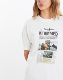 Vintage by The Real Deal - Pre Loved - Vintage Hurricane Isabel Front Page Tee
