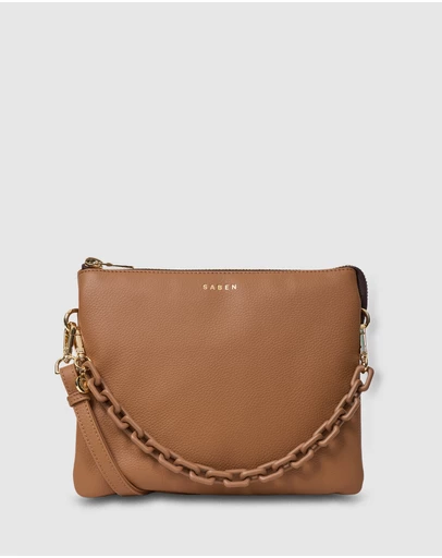 SABEN - Matilda Crossbody Toffee + Tonal Chain
