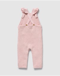 Wilson & Frenchy - Organic Knitted Bauble Ruffle Overalls - Babies