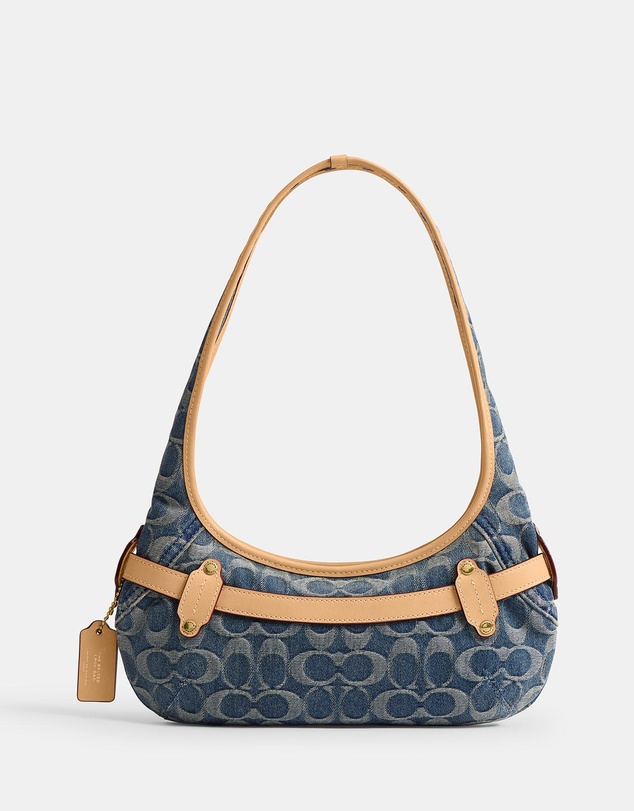 Coach - Belted Ergo Shoulder Bag SM in Signature Loved Denim
