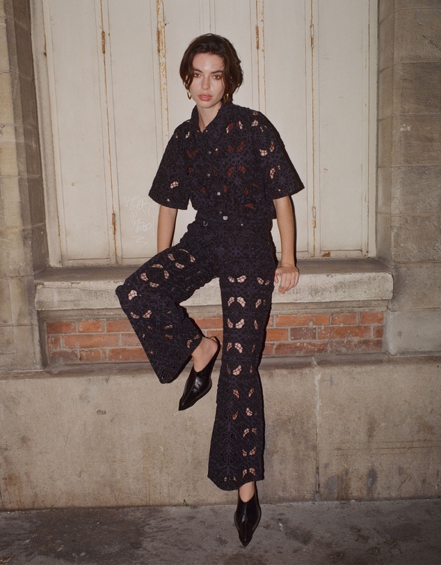 Neuw - Eva Wide Fiore Embroidery