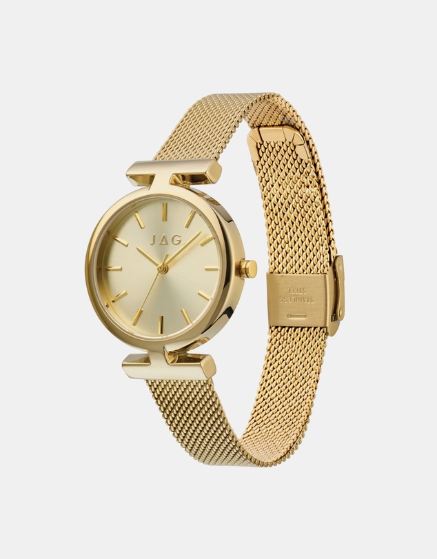 Jag - Mudgee Womens Gold Dial 35mm Gold Watch