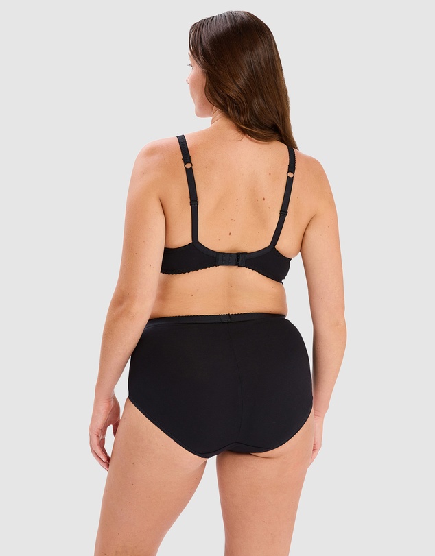 Sans Complexe - Coton d'Arum Organic Cotton & Lace High Waist Shaping Brief