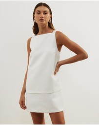 Atmos&Here - Daisy Layered Satin Mini Dress