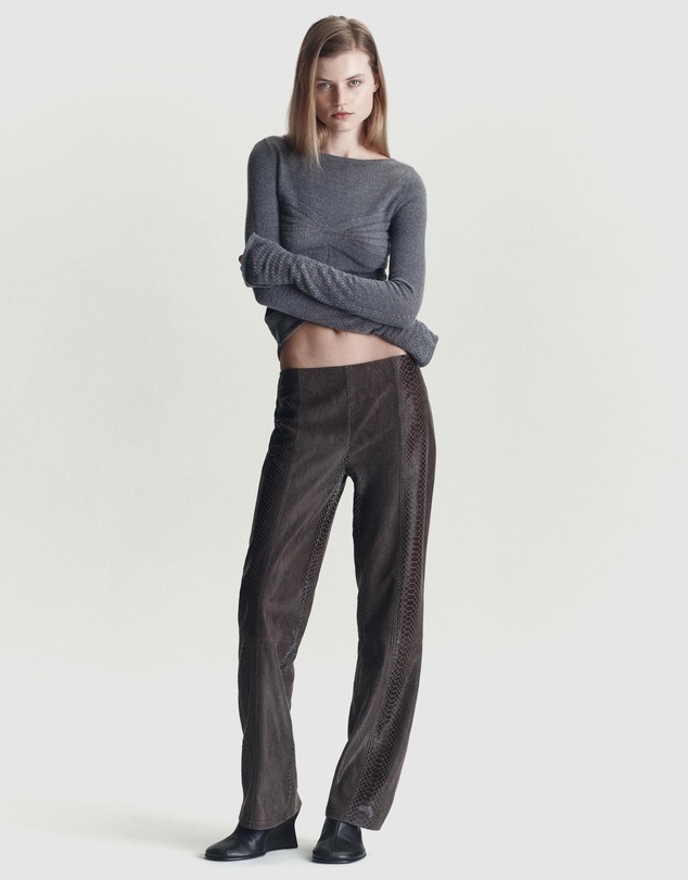 Paris Georgia - Python Leather Trousers