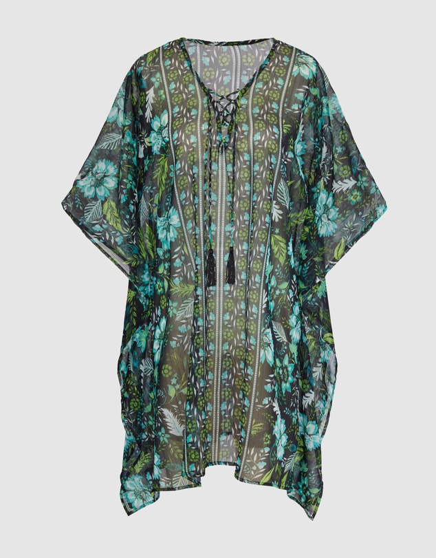 Miraclesuit Swimwear  - Florica Sheer Chiffon Caftan Beach Cover Up