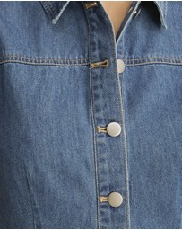 Atmos&Here - Megan Sleeveless Denim Shirt