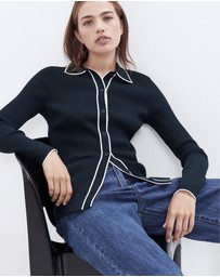 UNISON - Sporty Button Through Knit