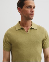 Country Road - Australian Cotton Textured Knit Polo