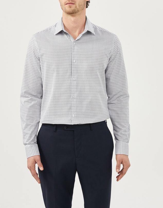 Van Heusen - Windowpane Poplin Shirt