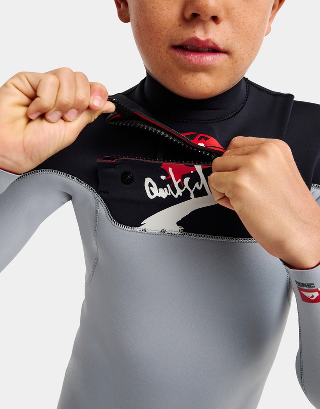 Quiksilver - Boys 8 to 16 Young Guns 3/2mm Full Zip Wetsuit