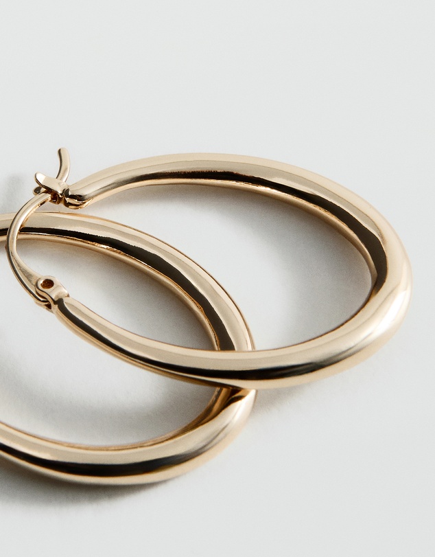 M.N.G - Oval Hoop Earrings