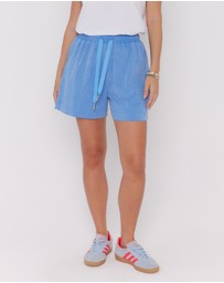 ALEXANDRA - Hixa Shorts Acid Washed Blue