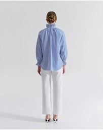 IDA+S - Lily Stripe Flounce Top